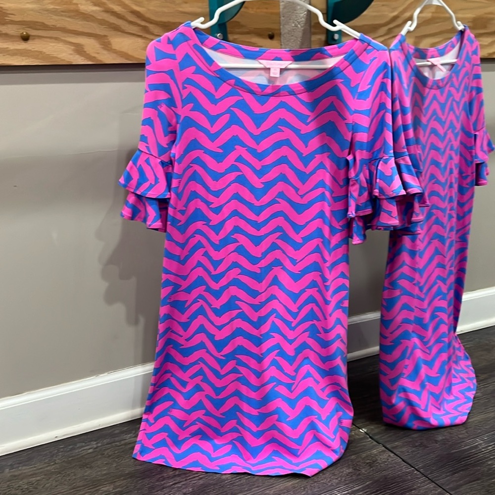 Lilly Pulitzer XS ruffle sleeved dress, New no tags!